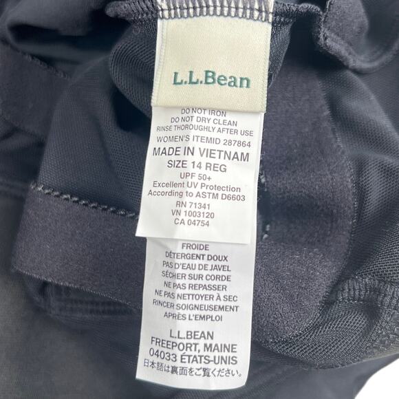 L.L. Bean Size 14 Regular NWT Women's BeanSport Swimwear One piece Swimsuit - Picture 3 of 5